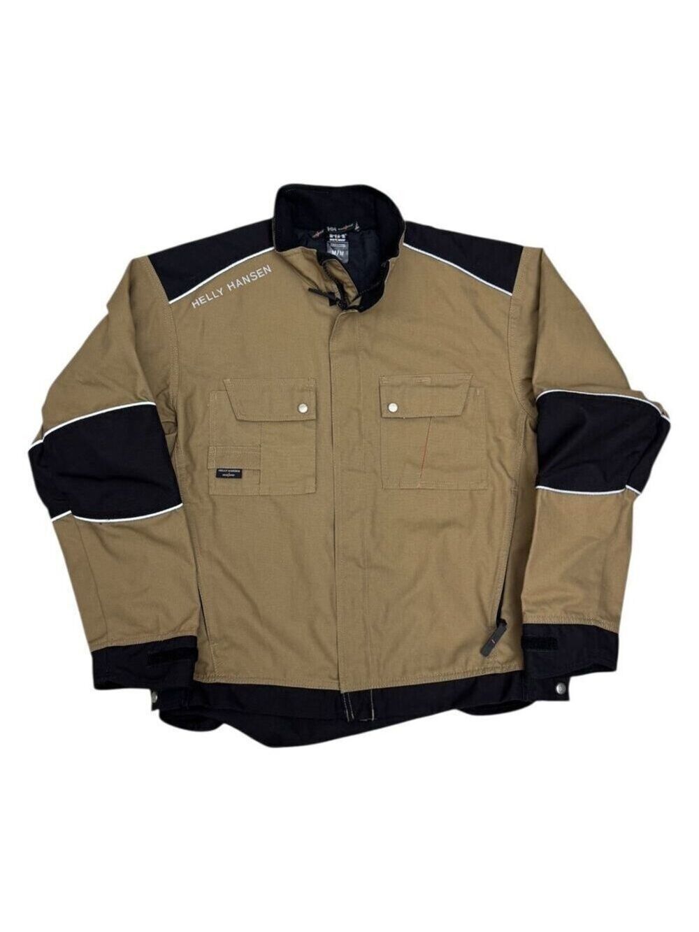 HELLY HANSEN Work Wear Canvas Casual Bomber Jacket Mens Medium